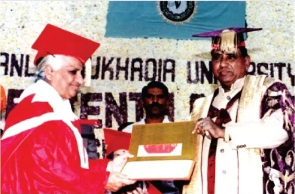 1992 Honorary Doctor of Literature Awarded to Dadi Prakashmani by Mohanlal Sukhadia University Udaipur