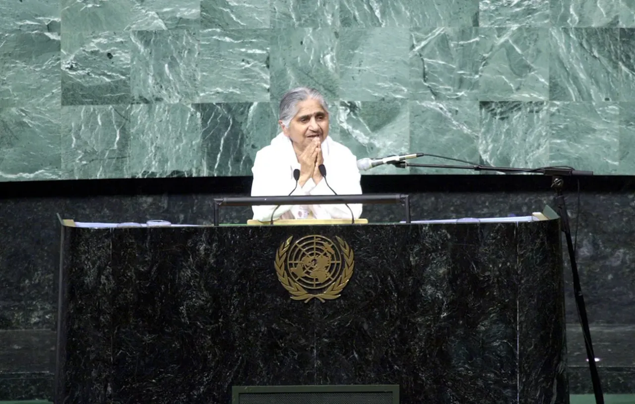 A moment from the journey of the Brahma Kumaris