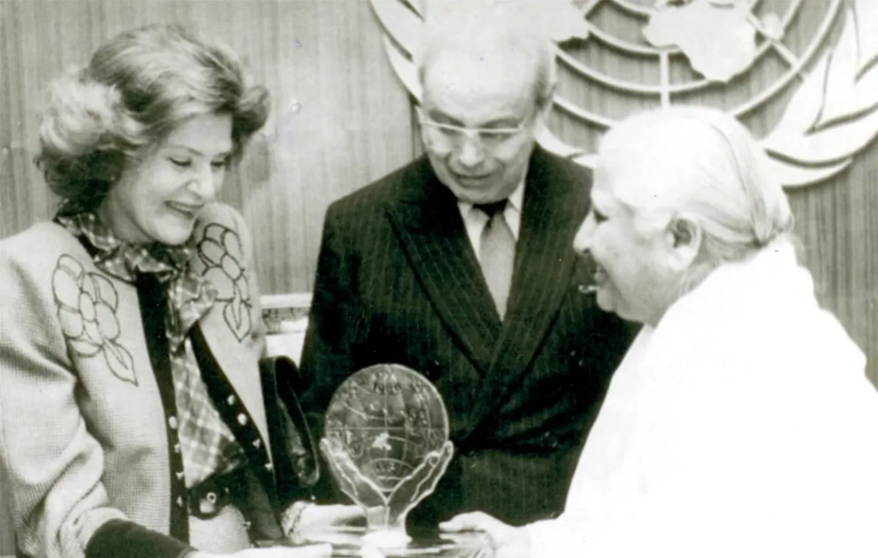 A moment from the journey of the Brahma Kumaris