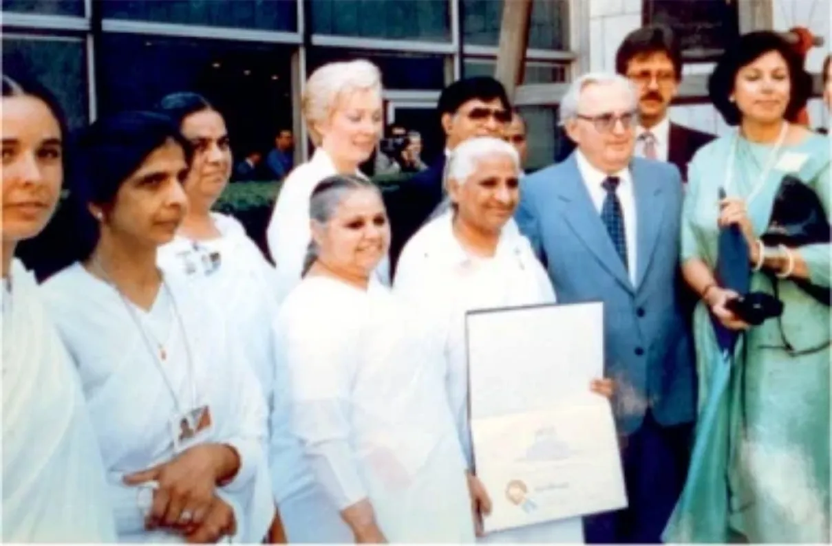 The BKs received 7 Peace Messenger Awards for their significant contribution in the observance of the UN’s year of Peace in 1987.