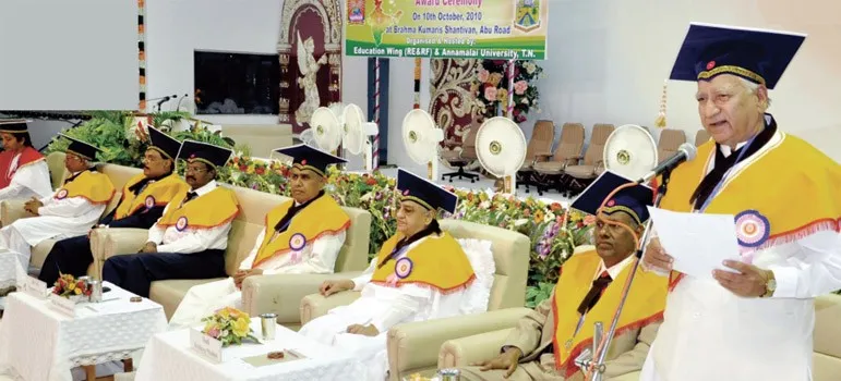 Convocation Ceremony of Value Education & Spirituality Courses 01
