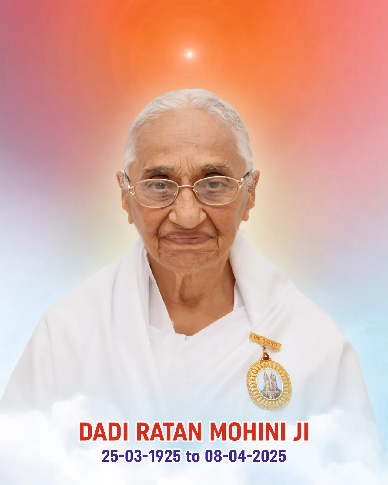 Dadi RatanMohini · Tribute · Dadi Ratan Mohini ji (16 Inch x 20 Inch) - With Details | BKDrive — Brahma Kumaris