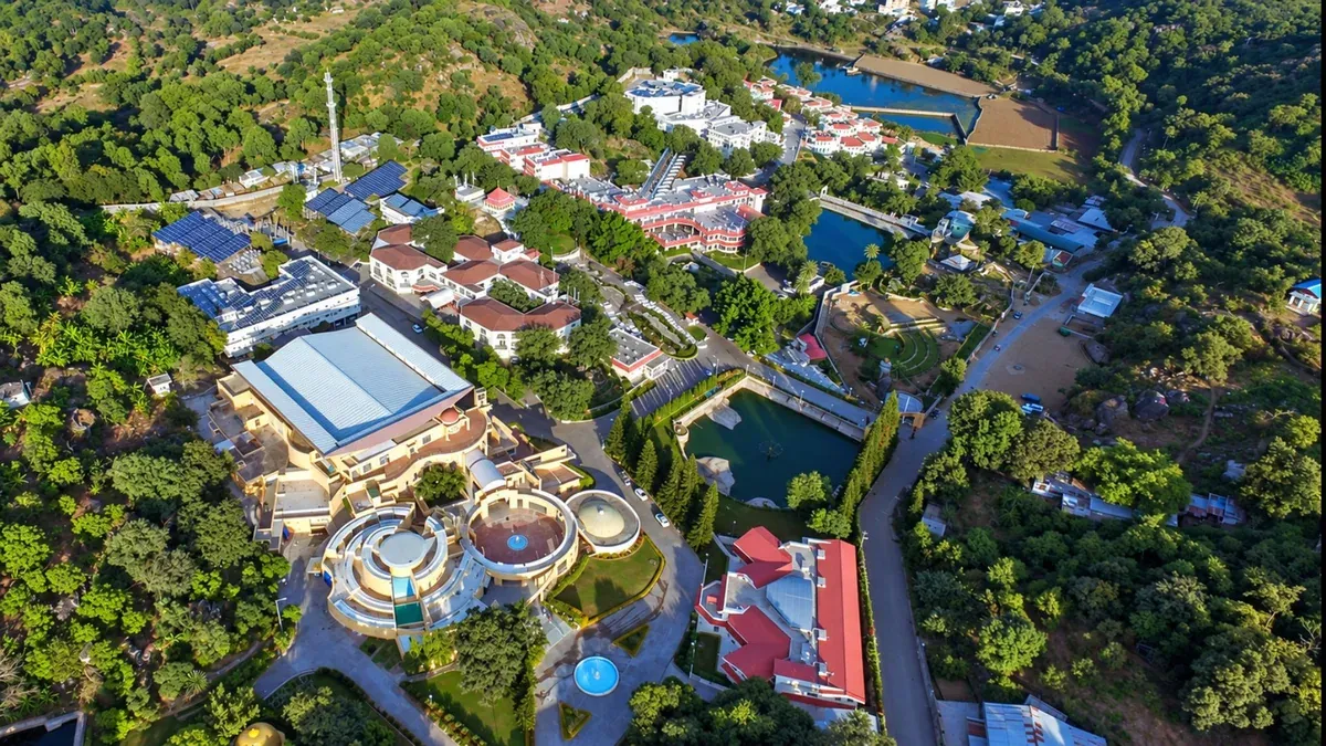 Gyan Sarovar — a centre for spiritual learning in Mount Abu