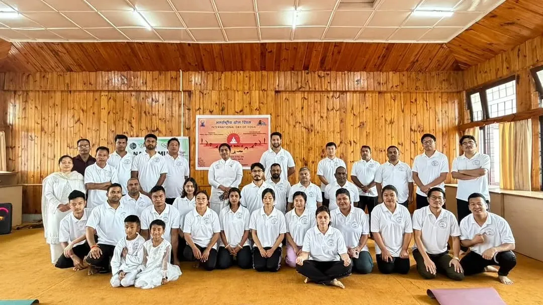 Special Yoga and Wellness Programme and Drug-Free Society Signature Campaign Conducted at NHIDCL Office, Kohima