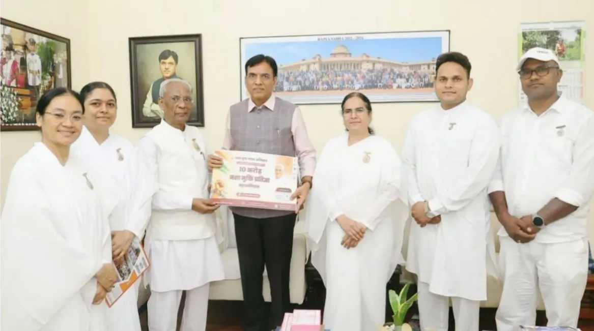 Brahma Kumaris Delegation Meets Union Minister Shri Mansukh Mandaviya