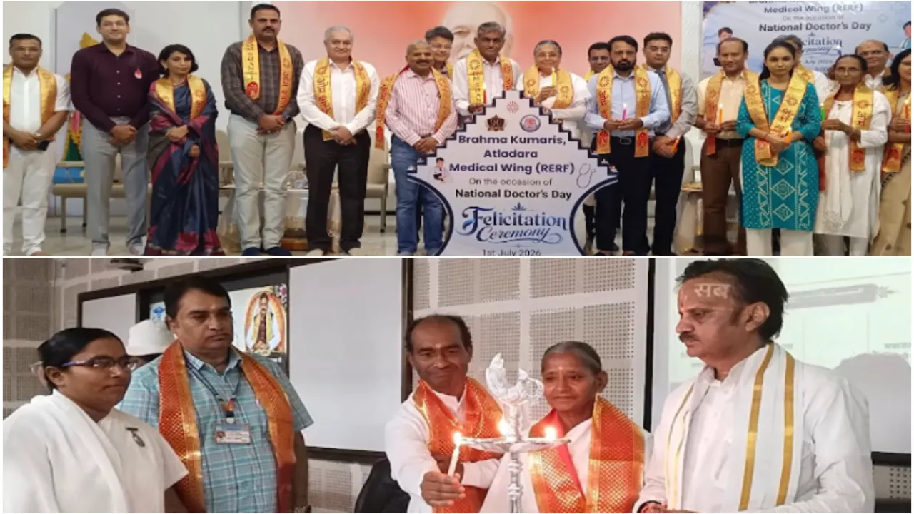 अटलादरा एवं रीवा में ब्रह्माकुमारीज़ द्वारा चिकित्सक सम्मान समारोह आयोजित