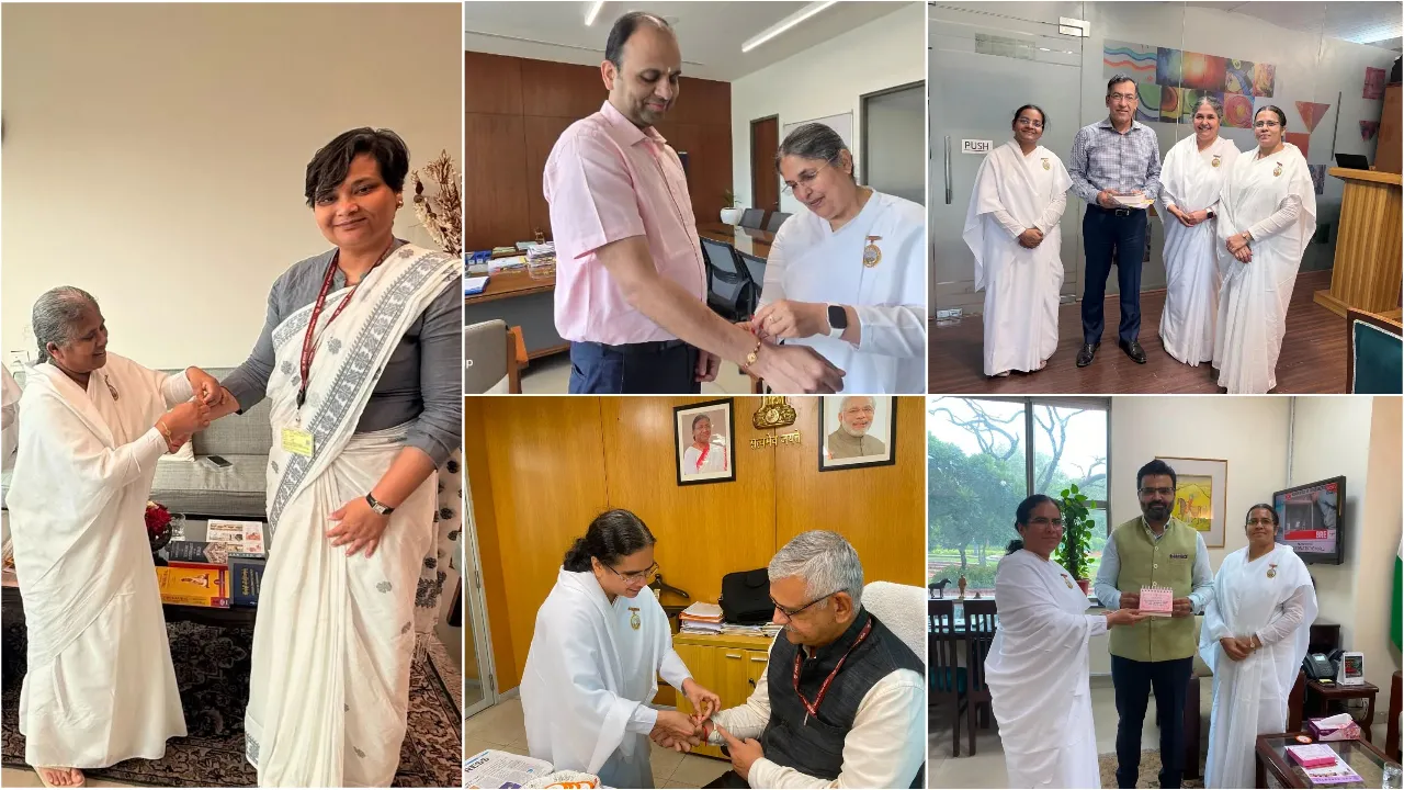 Sacred Raksha Sutra Carries the Message of Peace and Spiritual Strength to Senior Government Officials