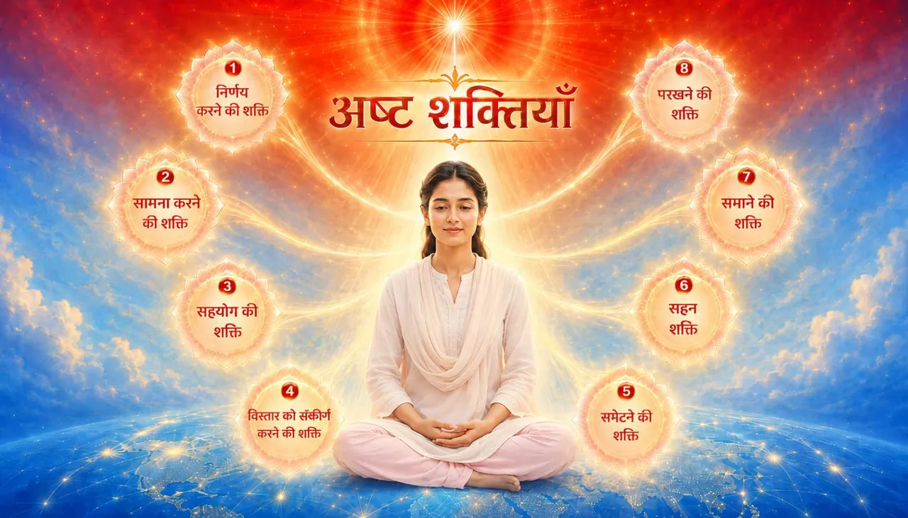 परमात्मा से अष्ट शक्तियों की प्राप्ति