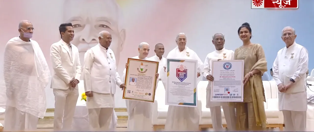 ब्रह्माकुमारीज़ के देशव्यापी नशा मुक्ति जन-जागरण अभियान को तीन वर्ल्ड रिकॉर्ड्स में मिली ऐतिहासिक उपलब्धि