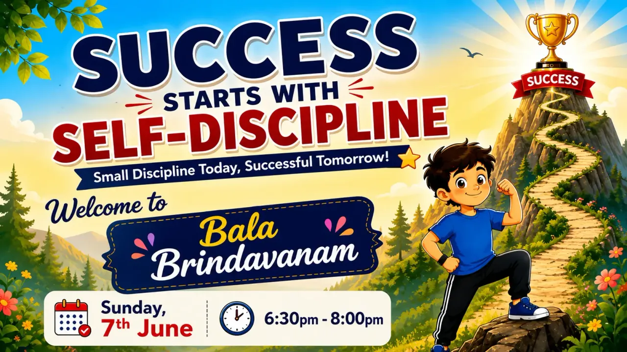Bala Brindavan Session on Self-Discipline to Inspire Young Minds in Hyderabad