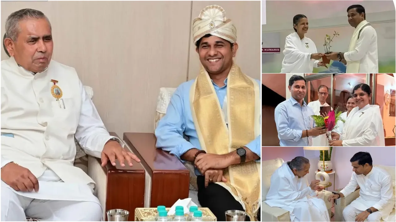 आध्यात्मिक ऊर्जा से अभिभूत हुए त्रिपुरा के मंत्री श्री सुधांशु दास, ब्रह्माकुमारीज़ मुख्यालय में साझा किए प्रेरणादायक अनुभव आध्यात्मिक ऊर्जा से अभिभूत हुए त्रिपुरा के मंत्री श्री सुधांशु दास, ब्रह्माकुमारीज़ मुख्यालय में साझा किए प्रेरणादायक अनुभव
