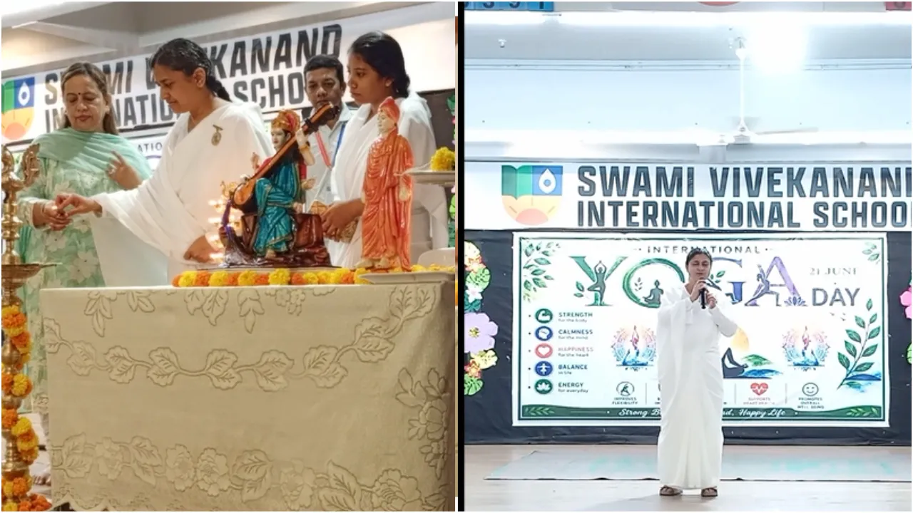 अंतर्राष्ट्रीय योग दिवस पर स्वामी विवेकानंद इंटरनेशनल स्कूल में ब्रह्माकुमारीज़ द्वारा योग एवं आध्यात्मिक जागरूकता कार्यक्रम आयोजित