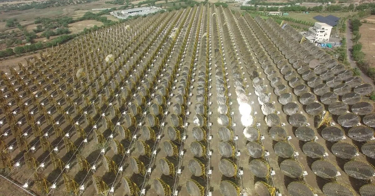 India one solar — panoramic reflector field