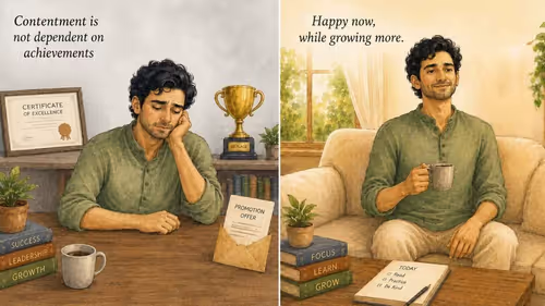 How To Be Contented Always?
