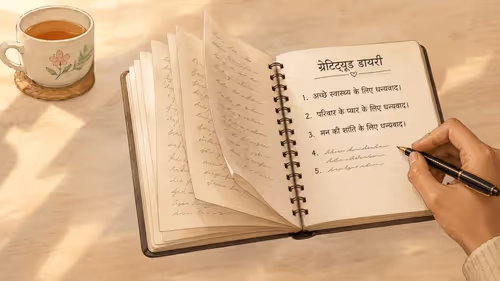 जीवन में कृतज्ञता भरे पलों को डायरी में लिखने का अभ्यास