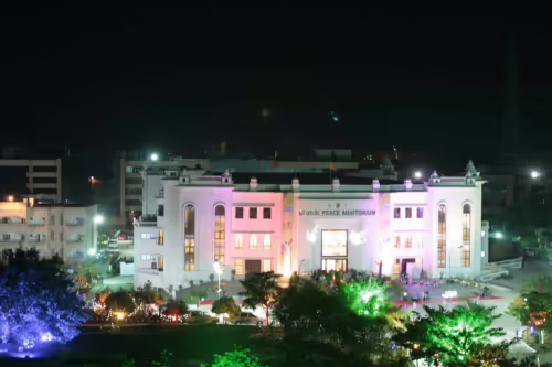Global Peace Auditorium Night View