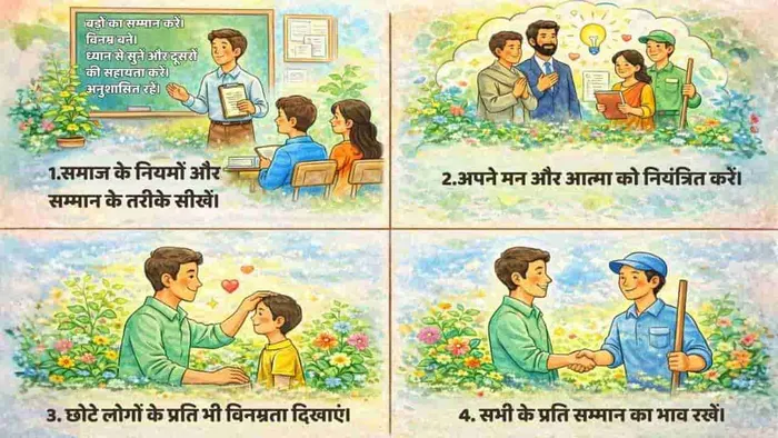 विनम्र रहकर सभी को सम्मान दें