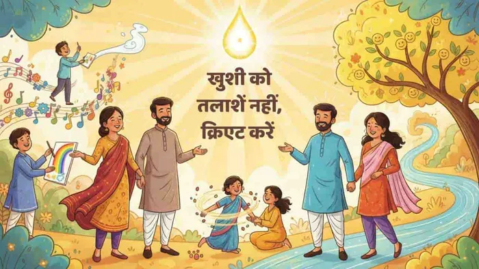 खुशी को तलाशें नहीं, क्रिएट करें 