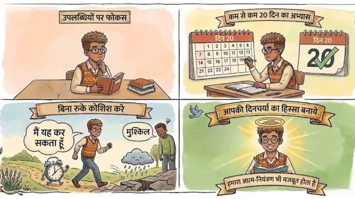 अच्छी आदतों का नियमित अभ्यास करना