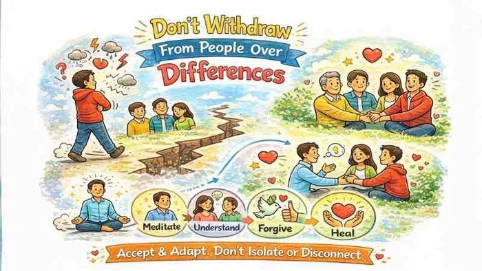 Don't Withdraw From People Over Differences