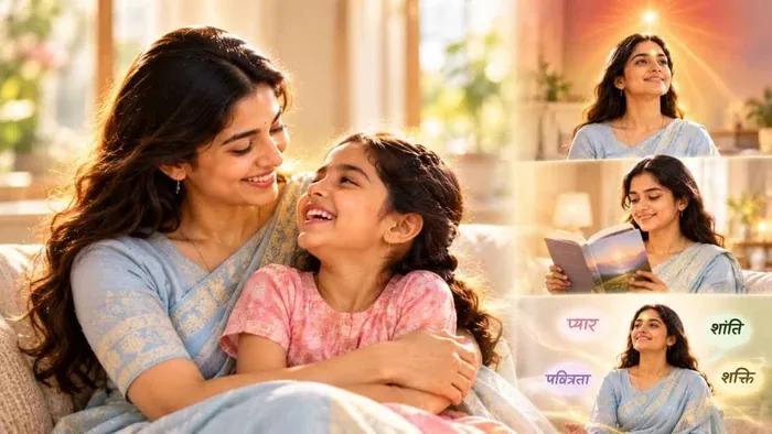 सुंदर बच्चे की रचना के लिए माँ के 5 दिव्य गुण सुंदर बच्चे की रचना के लिए माँ के 5 दिव्य गुण