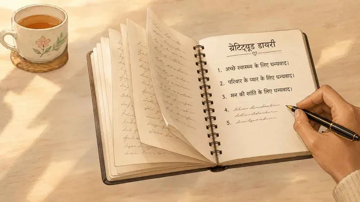 जीवन में कृतज्ञता भरे पलों को डायरी में लिखने का अभ्यास