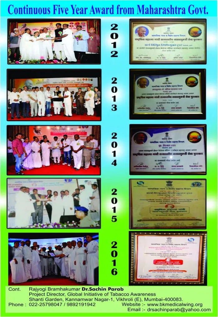 Nasha Mukt Bharat Abhiyan Received Awards