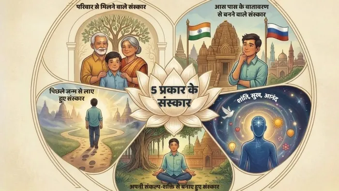आत्मा के 5 प्रकार के संस्कार