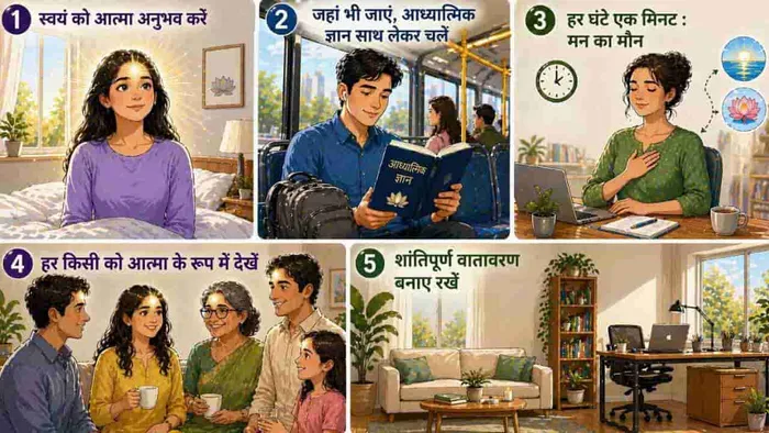 व्यस्त जीवन में शांति का अनुभव करने के 5 सरल उपाय