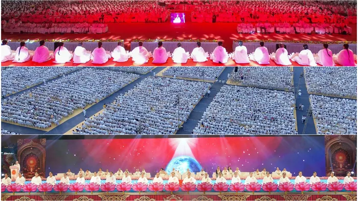 अहमदाबाद बना विश्व शांति का केंद्र, गुजरात यूनिवर्सिटी मैदान में 60,000 भाई-बहनों का सामूहिक मेडिटेशन