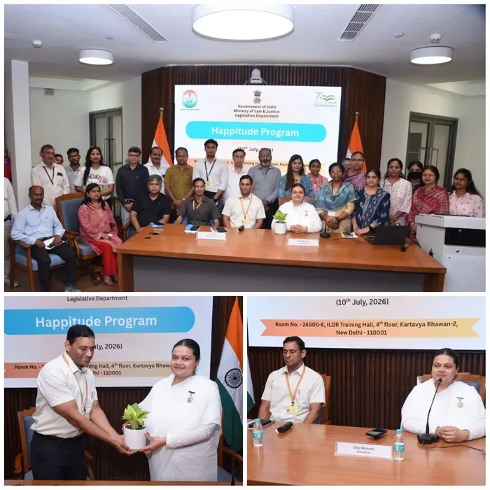 Brahma Kumaris Conduct Happitude Programme at Ministry of Law & Justice — photo gallery 1 Brahma Kumaris Conduct Happitude Programme at Ministry of Law & Justice — photo gallery 1