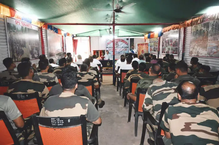 बीएसएफ कैंप कांकेर में ‘नशा मुक्त भारत अभियान’ के अंतर्गत जागरूकता कार्यक्रम