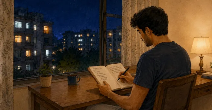 Before sleeping, look back at the day gently.jpg