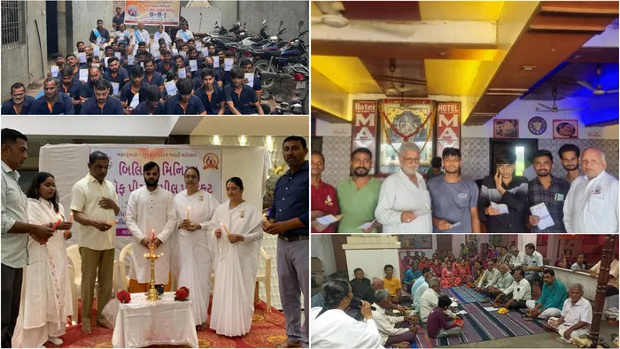 Billion Minutes of Peace” Spreads Serenity Across Rajkot, Ode, Umreth, and Tarapur