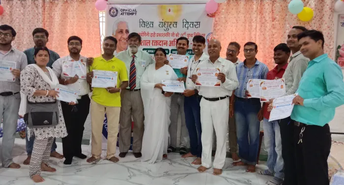 Successful Blood Donation Camp Organized by Brahma Kumaris in Asansol