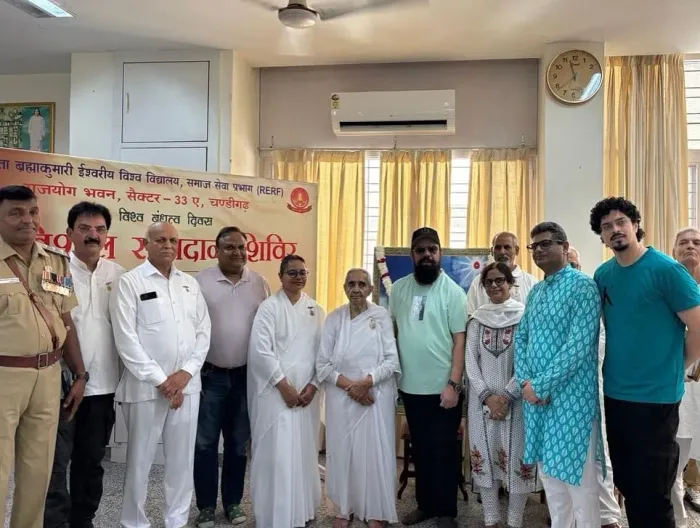 Spreading Love Through Life: Blood Donation Drive by Brahma Kumaris, Rajyoga Bhawan, Chandigarh 