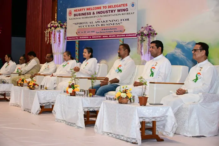 National Workshop-cum-Meditation Retreat on "Spiritual Awakening for Success in Business" Begins at Gyan Sarovar, Abu… National Workshop-cum-Meditation Retreat on "Spiritual Awakening for Success in Business" Begins at Gyan Sarovar, Abu Raj — photo gallery 6