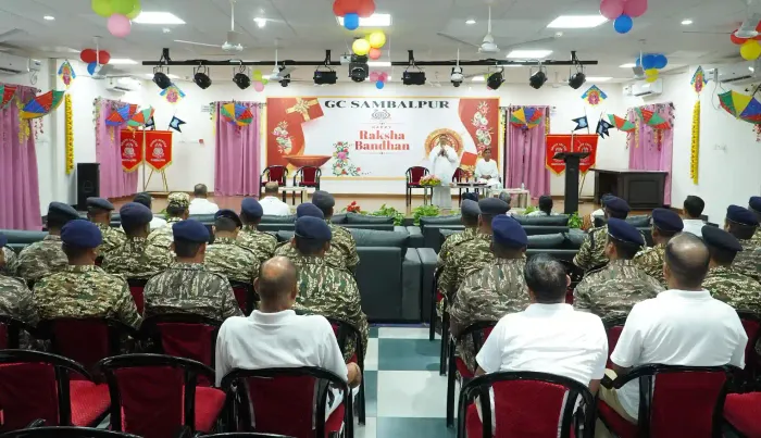 ओम शांति भवन, बुरला में केंद्रीय रिज़र्व पुलिस बल (CRPF) के लिए राखी उत्सव — gallery photo 2