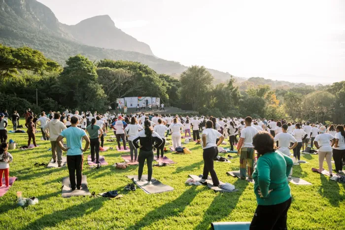 Brahma Kumaris Participates in International Day of Yoga 2026 Celebrations at Kirstenbosch National Botanical Garden,… Brahma Kumaris Participates in International Day of Yoga 2026 Celebrations at Kirstenbosch National Botanical Garden, Cape Town — photo gallery 2