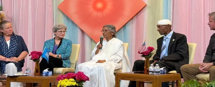 ब्रह्माकुमारीज़ की वरिष्ठ राजयोग शिक्षिका सिस्टर फिलिपा ब्लैकम के अमेरिका प्रवास के दौरान अंतरधार्मिक सम्मेलन आयोजित … ब्रह्माकुमारीज़ की वरिष्ठ राजयोग शिक्षिका सिस्टर फिलिपा ब्लैकम के अमेरिका प्रवास के दौरान अंतरधार्मिक सम्मेलन आयोजित — photo gallery 5