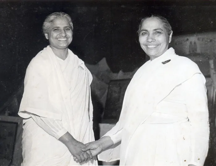 Dadi Prakashmani ji with Didi Manmohini ji