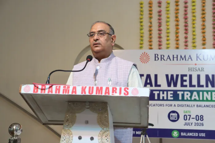 हिसार में ब्रह्माकुमारीज़ का दो दिवसीय “डिजिटल वेलनेस – ट्रेन द ट्रेनर्स” प्रशिक्षण सम्पन्न, 280 शिक्षकों ने लिया लाभ… हिसार में ब्रह्माकुमारीज़ का दो दिवसीय “डिजिटल वेलनेस – ट्रेन द ट्रेनर्स” प्रशिक्षण सम्पन्न, 280 शिक्षकों ने लिया लाभ — photo gallery 2