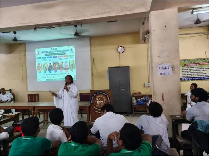Digital Wellness Session on “Higher Goals in Life” Held at NabaKrishna Pal High School, Kolkata — photo gallery 1 Digital Wellness Session on “Higher Goals in Life” Held at NabaKrishna Pal High School, Kolkata — photo gallery 1