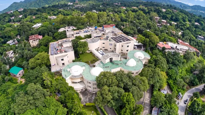 Aerial view of J Watumull Global Hospital & Research Centre, Mount Abu