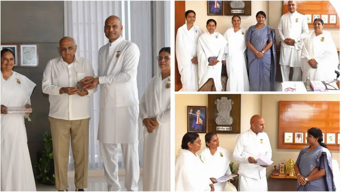 Brahma Kumaris Delegation Meets Gujarat Chief Minister on Property Tax Exemption
