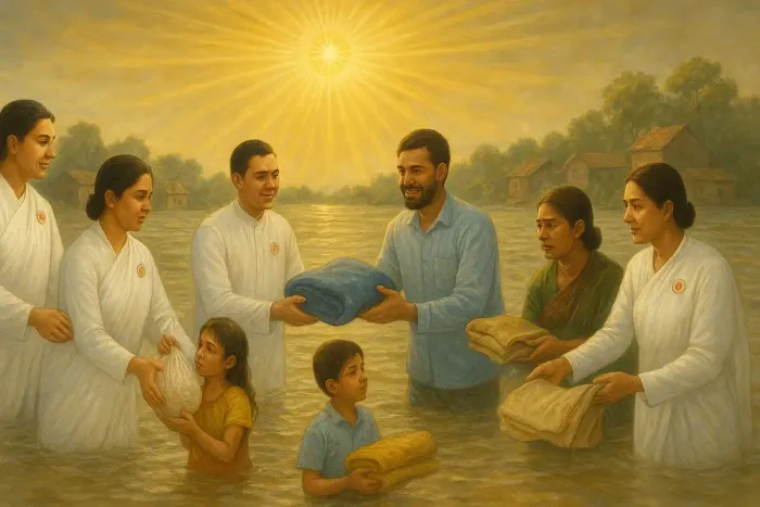 ब्रह्माकुमारीज़ द्वारा बाढ़ पीड़ितों हेतु राहत सामग्री व सहयोग का आह्वान