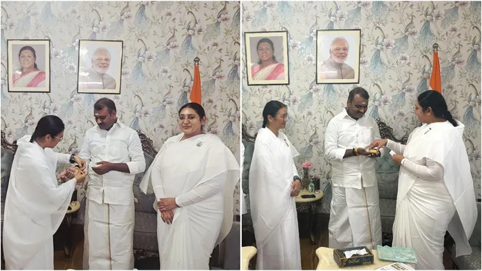 Om Shanti Retreat Centre, Gurugram Celebrates Raksha Bandhan with Hon’ble Minister of State Dr. L. Murugan Ji