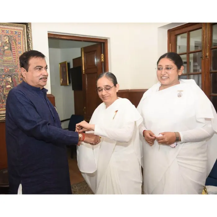 ORC - Om Shanti Retreat Centre, Gurugram Celebrates Raksha Bandhan with Hon’ble Union Minister Shri Nitin Gadkari Ji — gallery photo 2