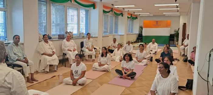 Embassy of India in Vienna Organizes Rajyoga Meditation Session with Brahma Kumaris Ahead of International Day of Yog… Embassy of India in Vienna Organizes Rajyoga Meditation Session with Brahma Kumaris Ahead of International Day of Yoga 2026 — photo gallery 4