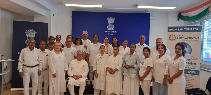 Embassy of India in Vienna Organizes Rajyoga Meditation Session with Brahma Kumaris Ahead of International Day of Yog… Embassy of India in Vienna Organizes Rajyoga Meditation Session with Brahma Kumaris Ahead of International Day of Yoga 2026 — photo gallery 3